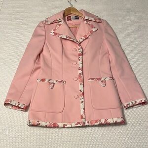 ❤️ VINTAGE Lilli Ann Knit Blazer Jacket - 1960’s Mod